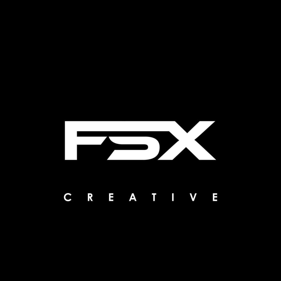 fsx brev första logotyp design mall vektor illustration