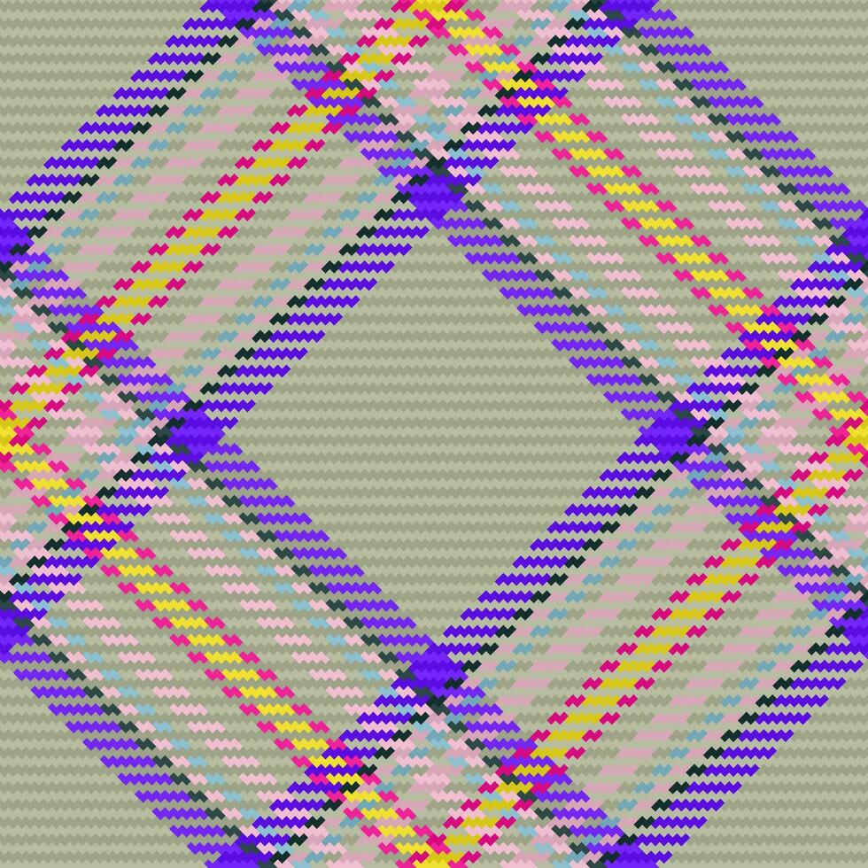 mönster tartan bakgrund av kolla upp tyg textil- med en pläd textur vektor sömlös.