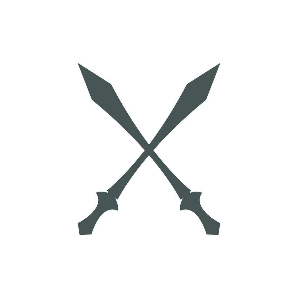 riddare svärd ikon design mall vektor