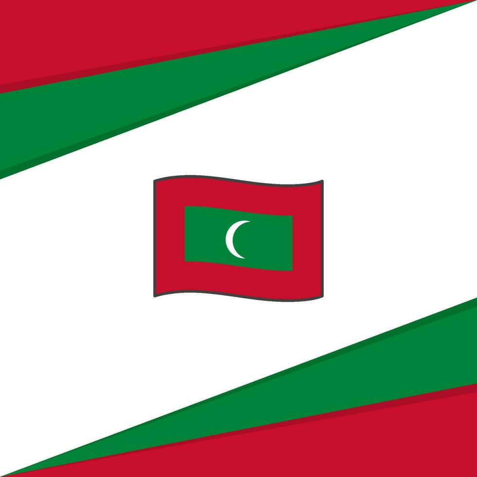 maldiverna flagga abstrakt bakgrund design mall. maldiverna oberoende dag baner social media posta. maldiverna design vektor