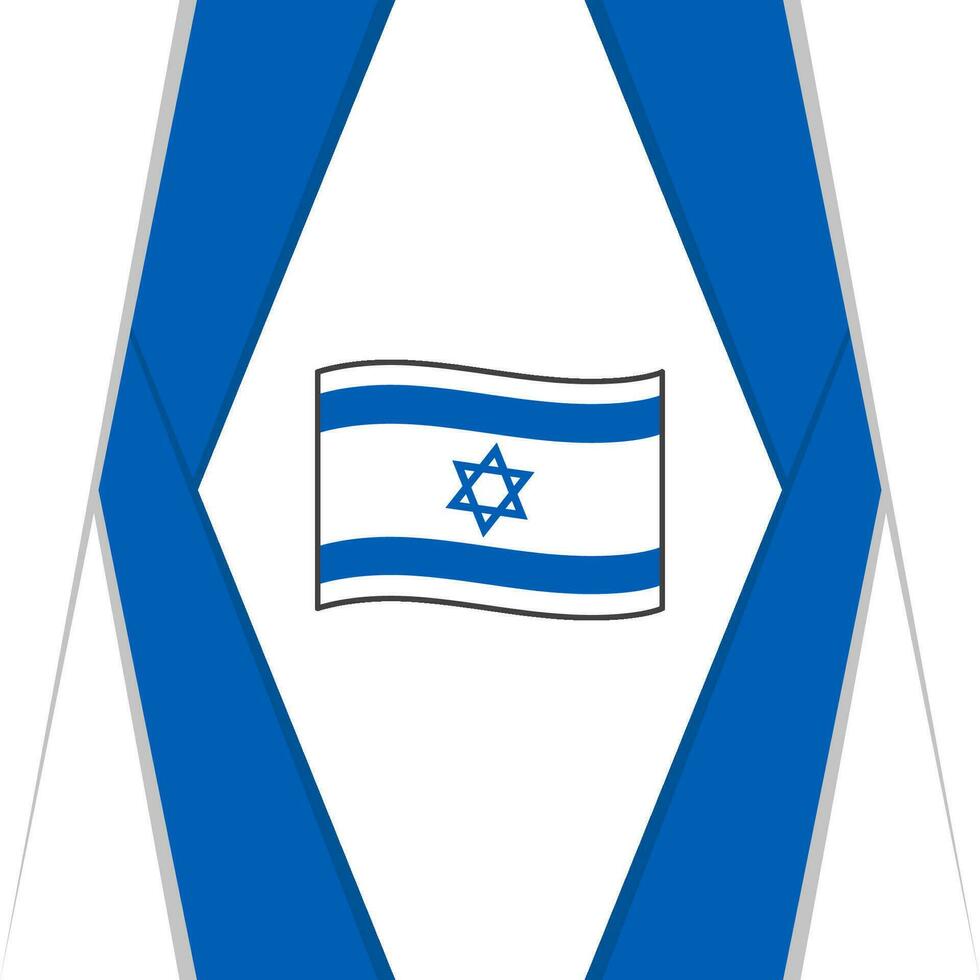 Israel Flagge abstrakt Hintergrund Design Vorlage. Israel Unabhängigkeit Tag Banner Sozial Medien Post. Israel Hintergrund vektor