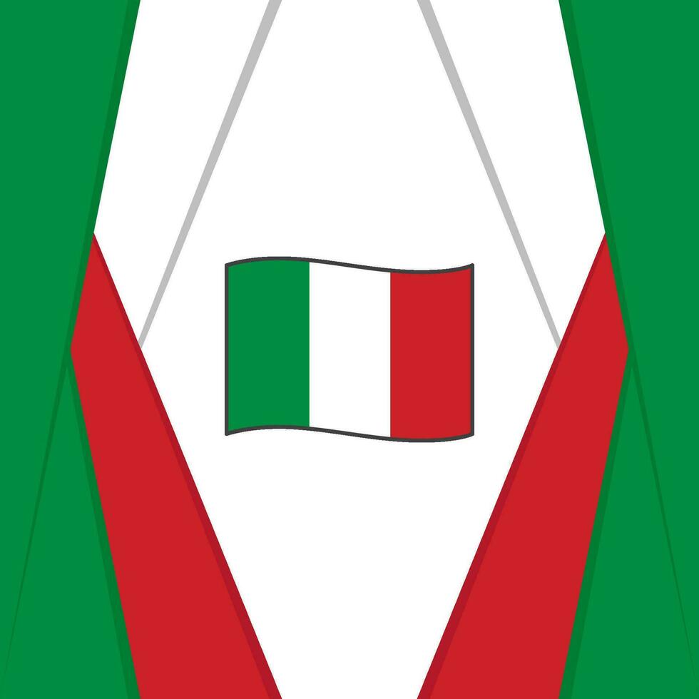 Italien Flagge abstrakt Hintergrund Design Vorlage. Italien Unabhängigkeit Tag Banner Sozial Medien Post. Italien Hintergrund vektor