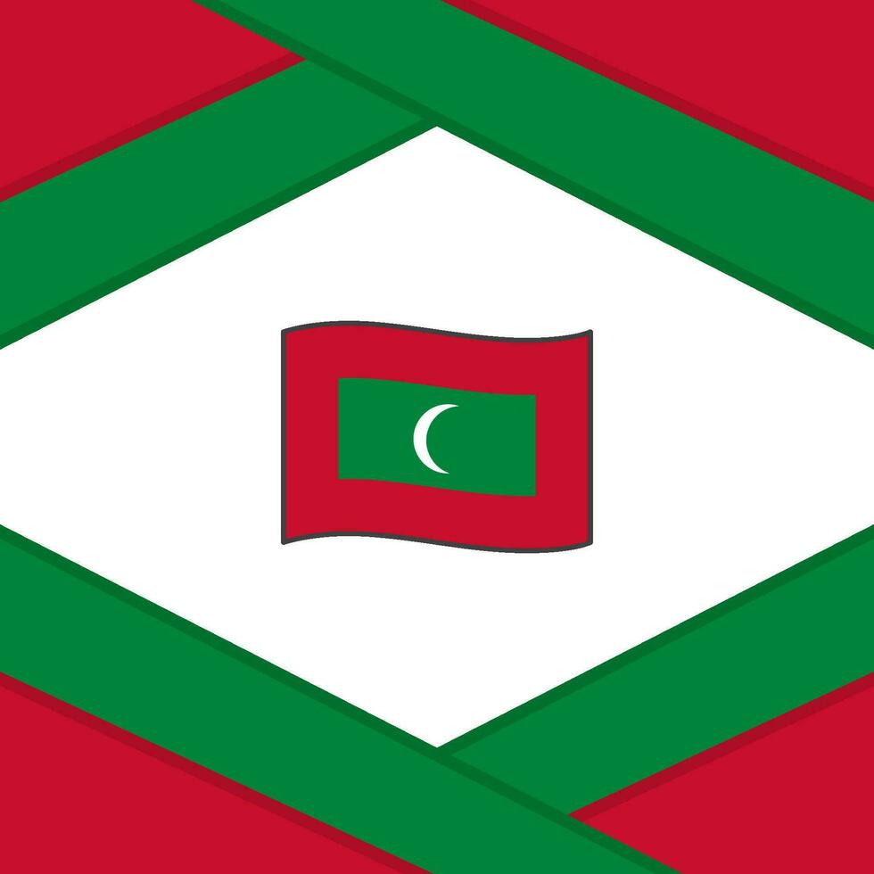 maldiverna flagga abstrakt bakgrund design mall. maldiverna oberoende dag baner social media posta. maldiverna mall vektor