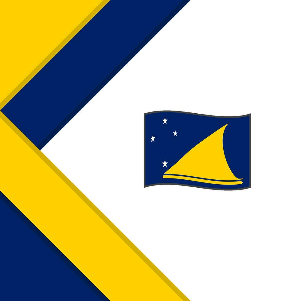 tokelau Flagge abstrakt Hintergrund Design Vorlage. tokelau Unabhängigkeit Tag Banner Sozial Medien Post. tokelau Illustration vektor