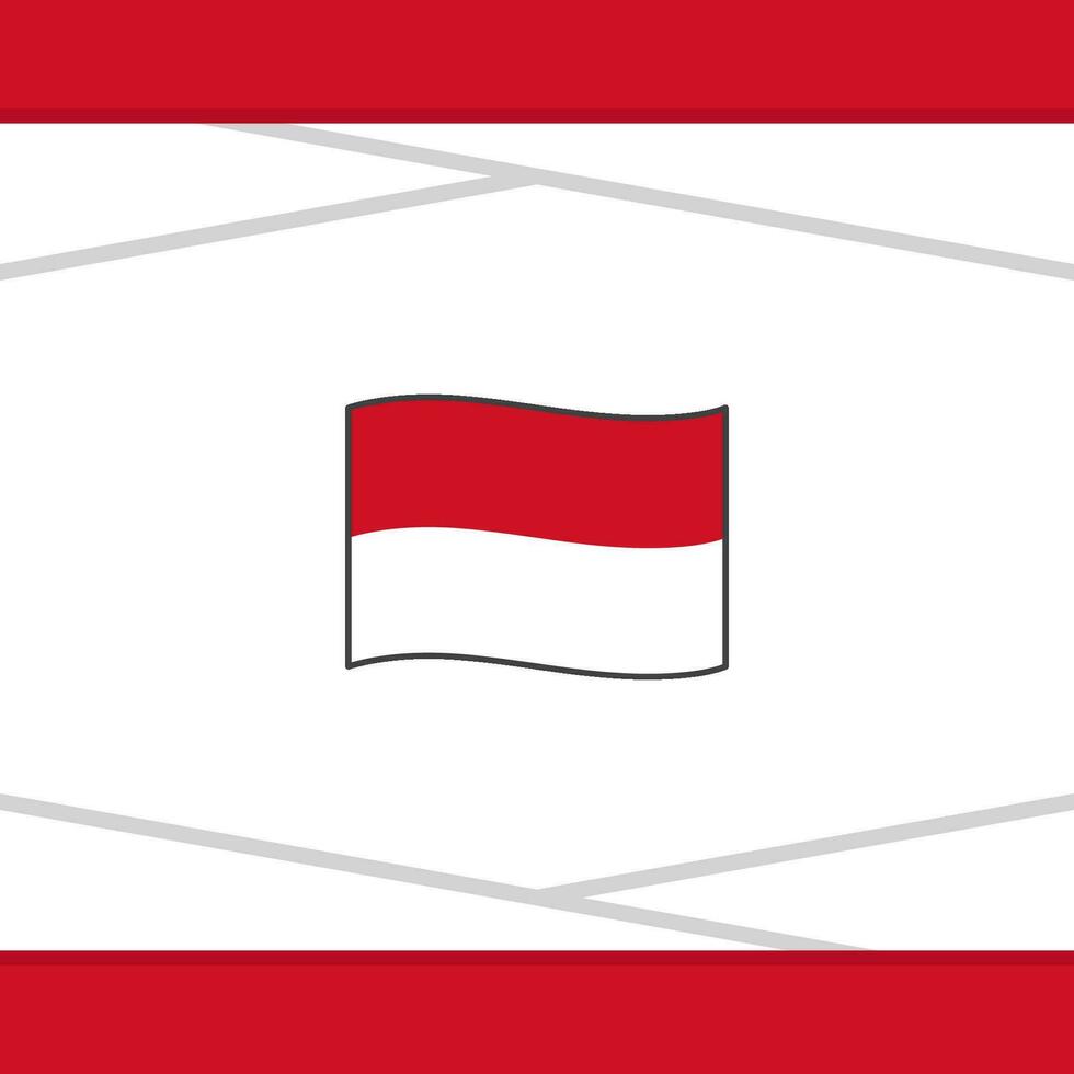 Monaco Flagge abstrakt Hintergrund Design Vorlage. Monaco Unabhängigkeit Tag Banner Sozial Medien Post. Monaco Vektor