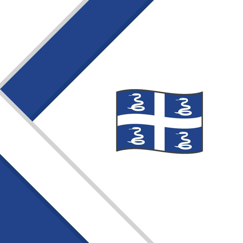 Martinique Flagge abstrakt Hintergrund Design Vorlage. Martinique Unabhängigkeit Tag Banner Sozial Medien Post. Martinique Illustration vektor