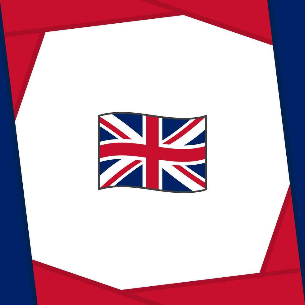 vereinigt Königreich Flagge abstrakt Hintergrund Design Vorlage. vereinigt Königreich Unabhängigkeit Tag Banner Sozial Medien Post. vereinigt Königreich Banner vektor