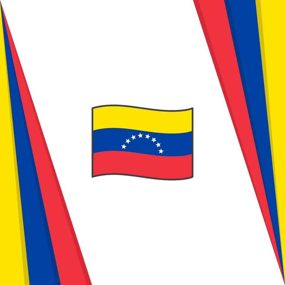 Venezuela Flagge abstrakt Hintergrund Design Vorlage. Venezuela Unabhängigkeit Tag Banner Sozial Medien Post. Venezuela Flagge vektor