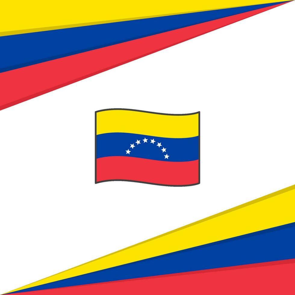 Venezuela Flagge abstrakt Hintergrund Design Vorlage. Venezuela Unabhängigkeit Tag Banner Sozial Medien Post. Venezuela Design vektor