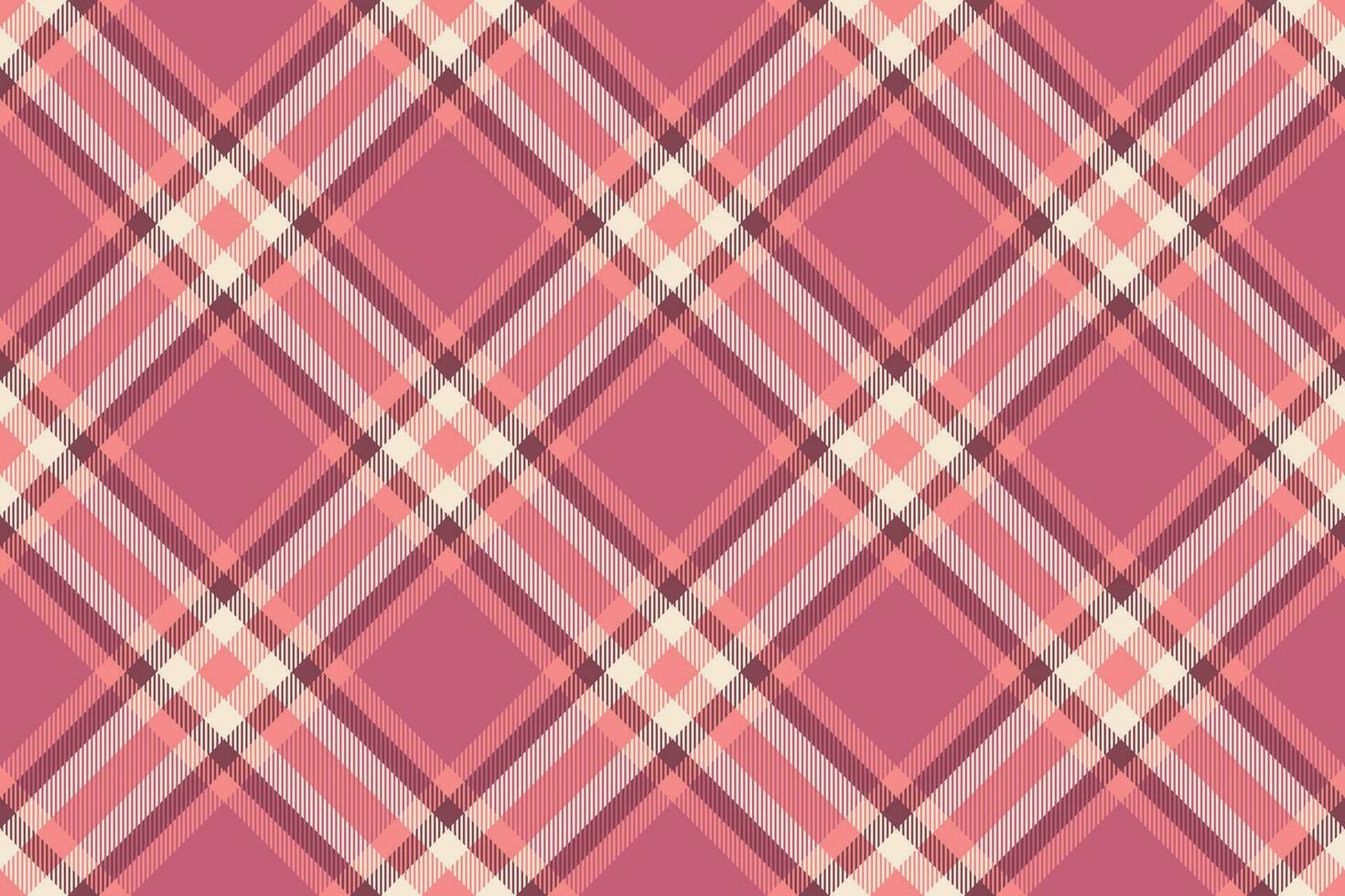 prüfen Plaid Textur von Stoff Vektor nahtlos mit ein Hintergrund Muster Tartan Textil.