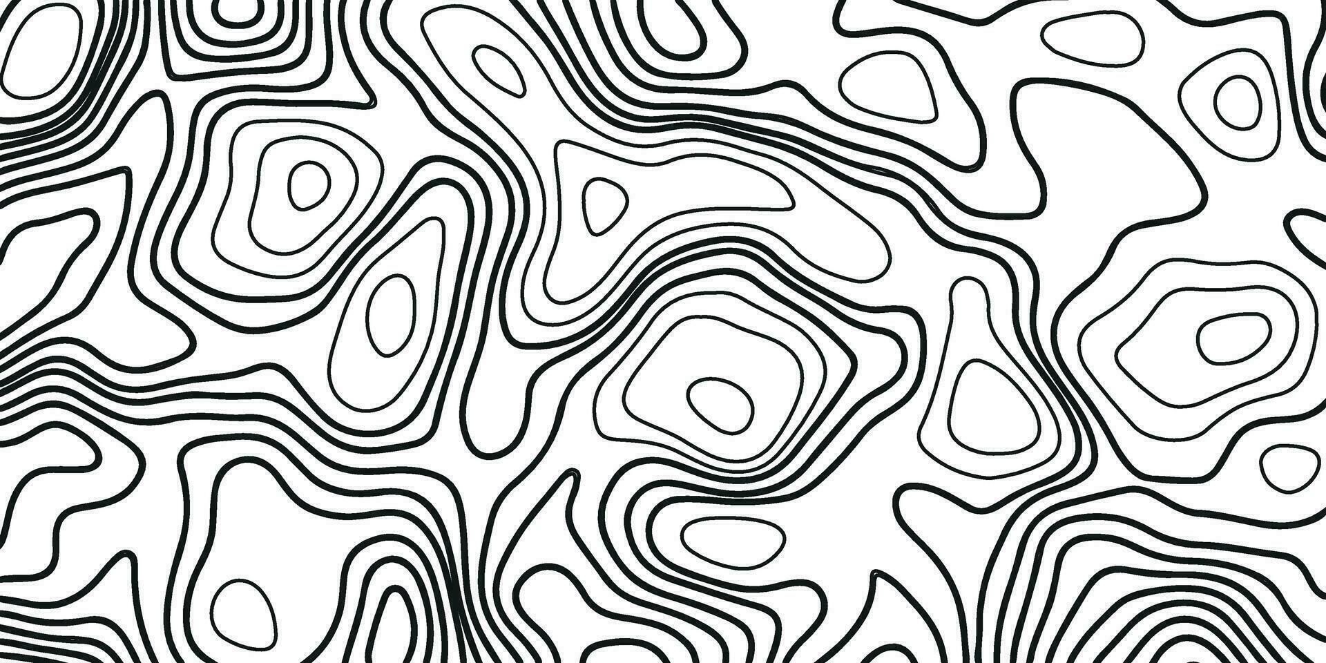 topografisk Karta. topografisk bakgrund. topografi Karta linje. svart och vit mönster av rader och kurvor vektor