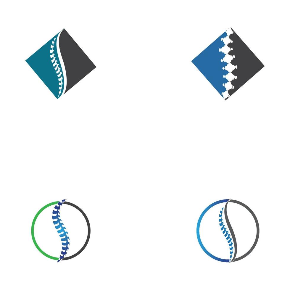 Wirbelsäulendiagnostiksymbol vektor