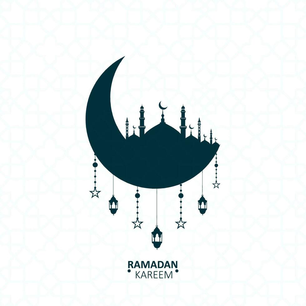 kulturell ramadan kareem religiös bakgrund design vektor