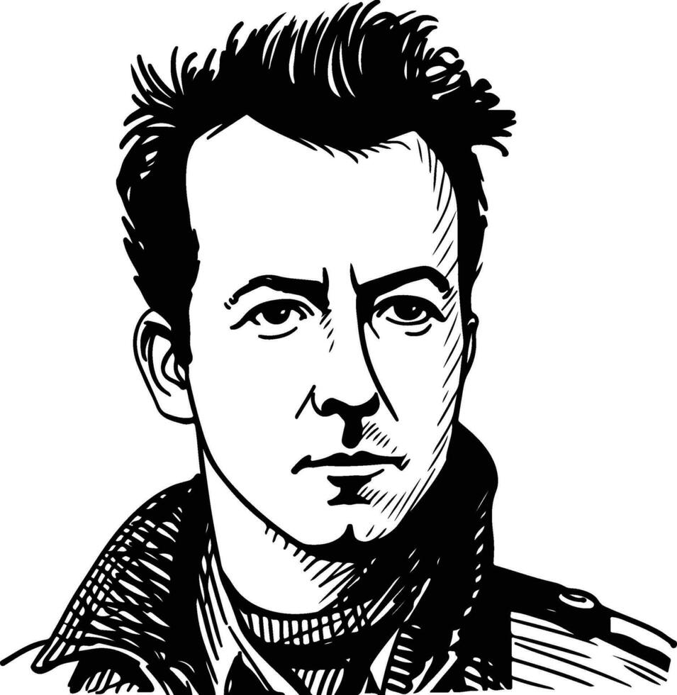 Joe Strummer, das Zusammenstoß vektor