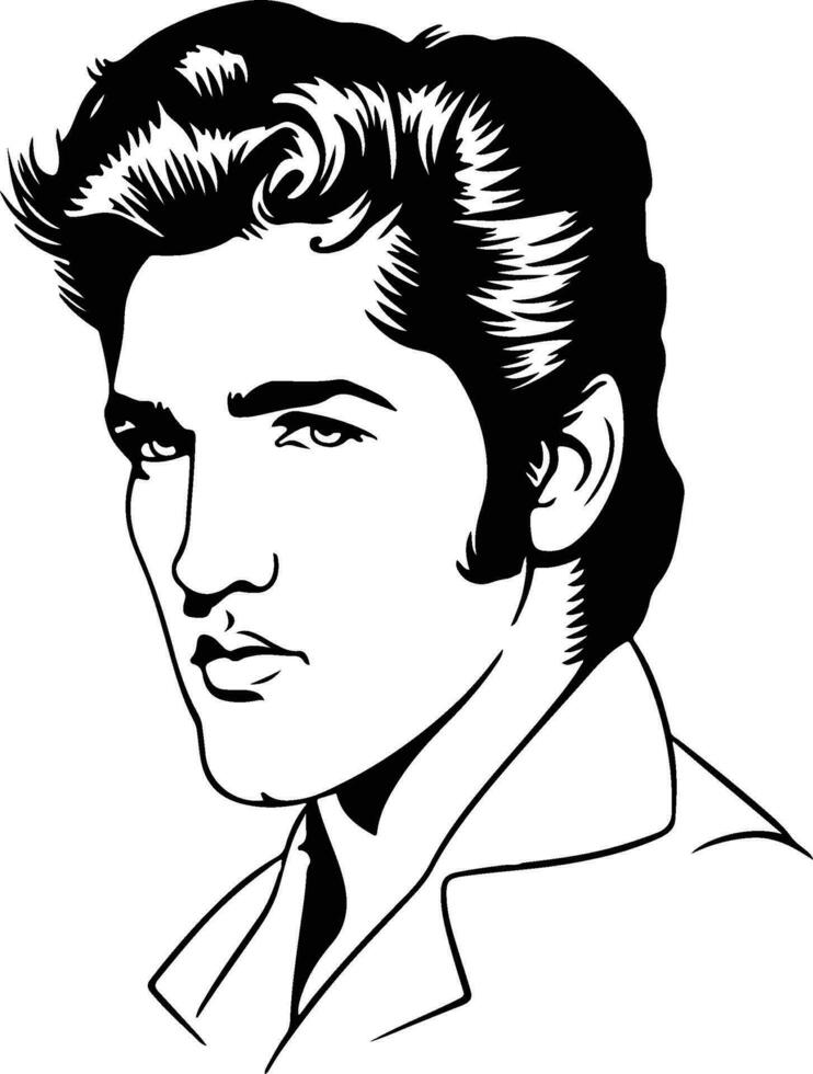 elvis presley illustration vektor