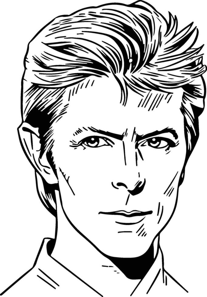 David Bowie Illustration vektor