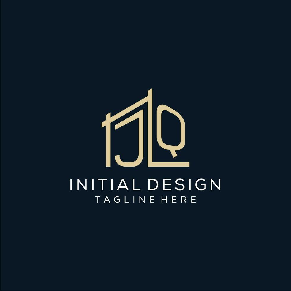 Initiale jq Logo, sauber und modern architektonisch und Konstruktion Logo Design vektor