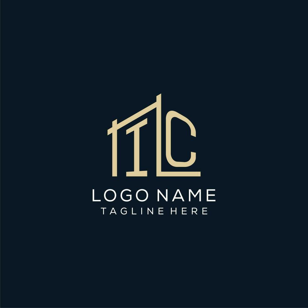 Initiale ic Logo, sauber und modern architektonisch und Konstruktion Logo Design vektor