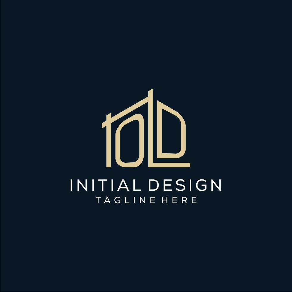 Initiale od Logo, sauber und modern architektonisch und Konstruktion Logo Design vektor