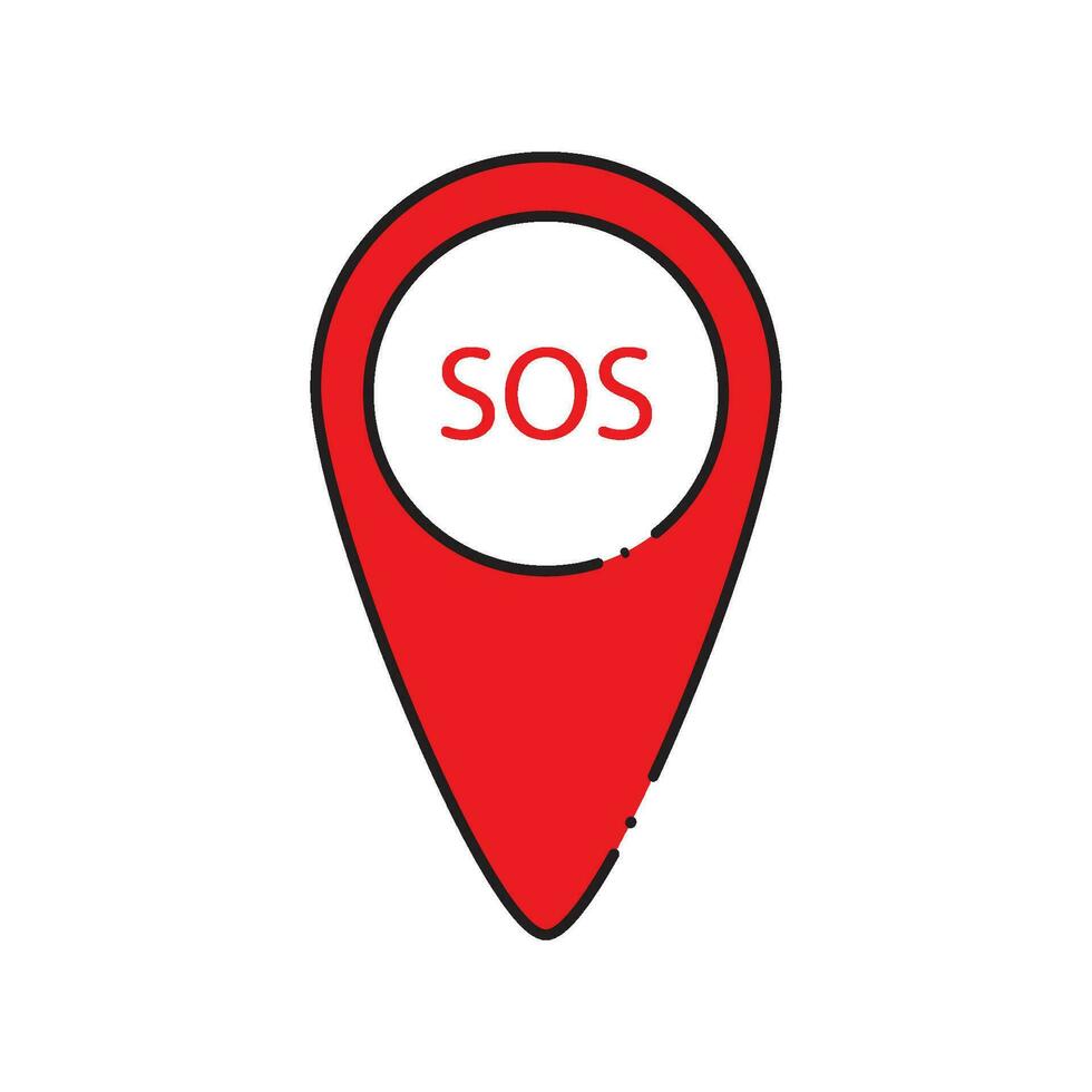 SOS Symbol Vektor