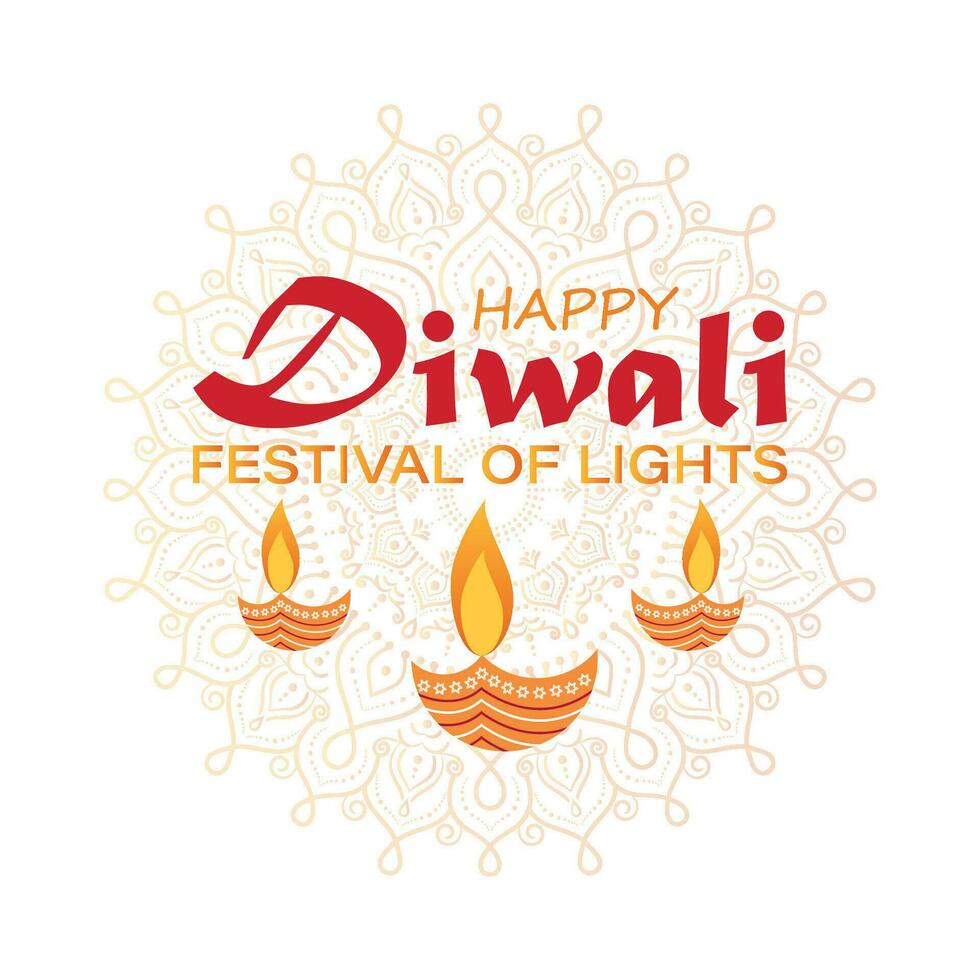 glücklich Diwali, Festival von Beleuchtung, Papier Grafik von indisch Rangoli, golden Beleuchtung, bunt dekorativ Hintergrund, Blau Magenta Hintergrund vektor