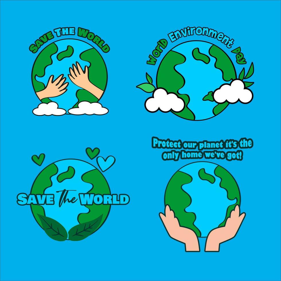 illustration av ett jord klot till betyda den där vi måste kärlek de jord och ta vård av den vektor
