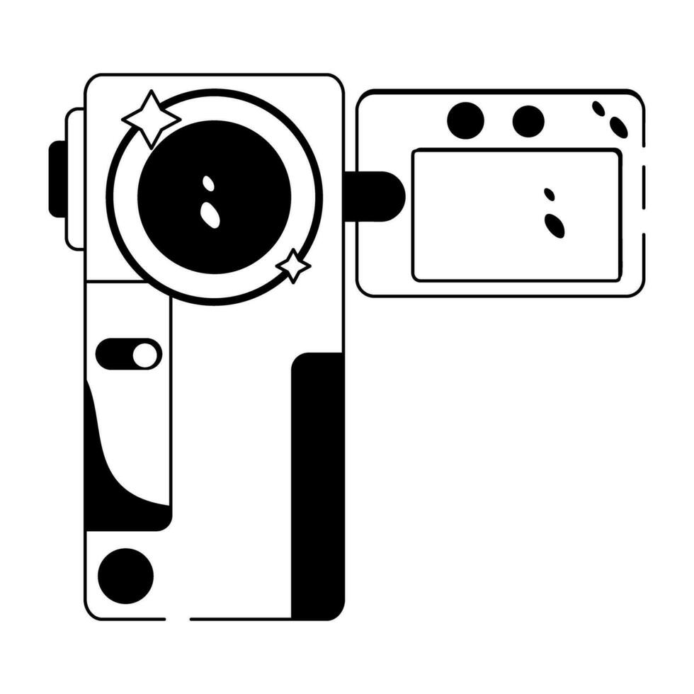 trendige Handycam-Konzepte vektor