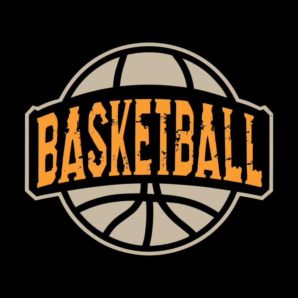 basketboll rolig barn basketboll spelare retro årgång basketboll t-shirt design vektor