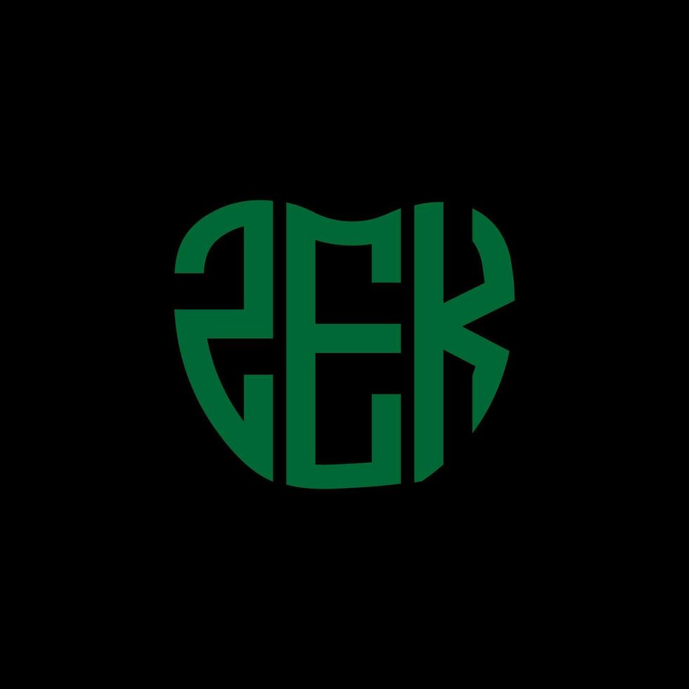 zek Brief Logo kreativ Design. zek einzigartig Design. vektor