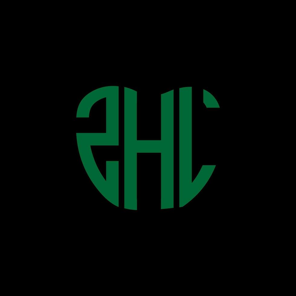 zhl Brief Logo kreativ Design. zhl einzigartig Design. vektor