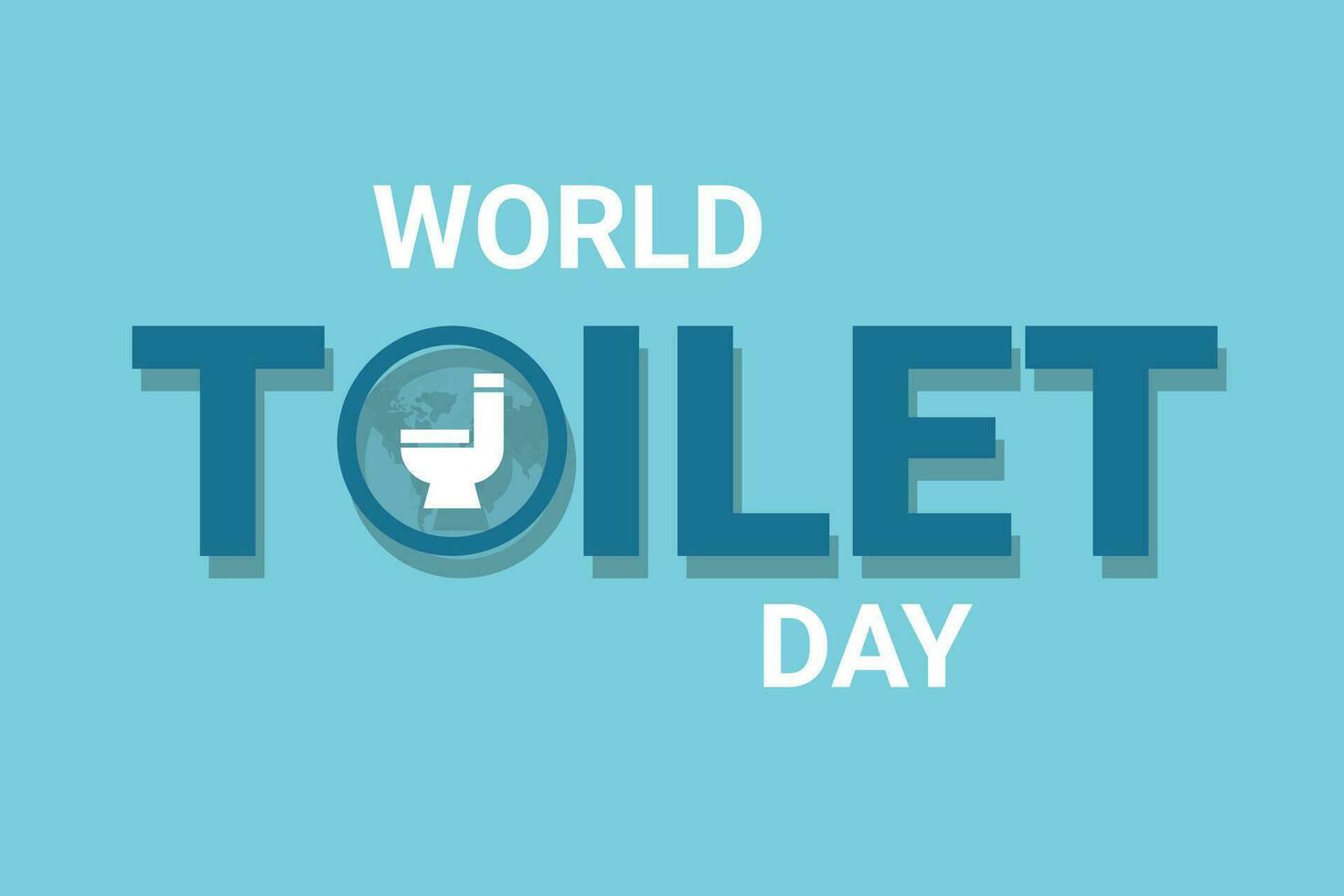 Welt Toilette Tag Hintergrund. vektor