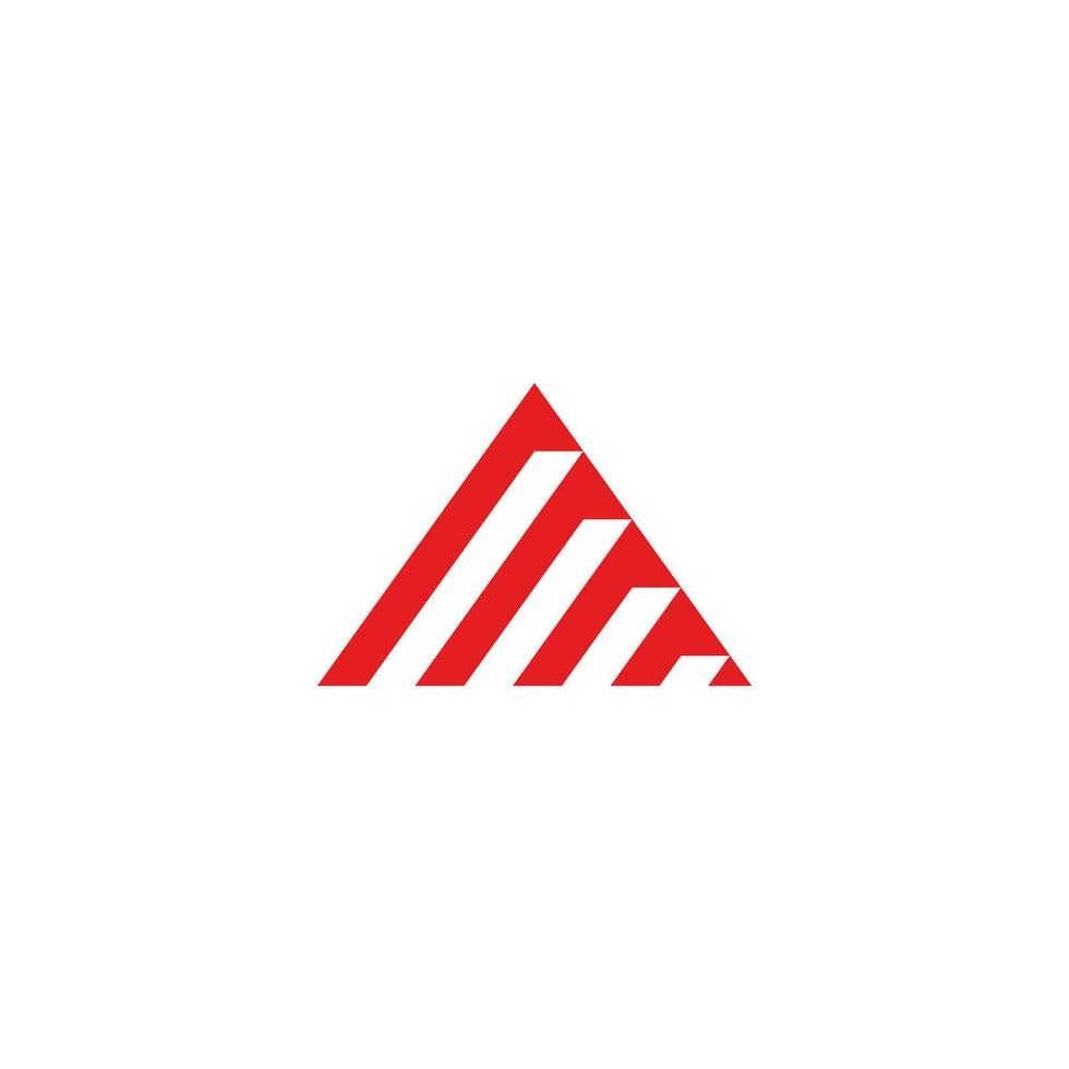 trianglar Ränder brev r abstrakt geometrisk logotyp vektor