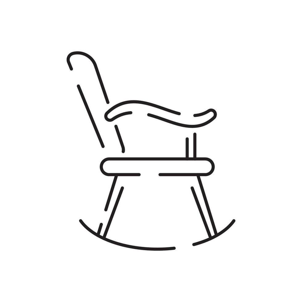 Haus oder Zuhause Dekoration Linie Symbol. Sofa, linear Stil Zeichen zum Handy, Mobiltelefon Konzept und Netz Design. Symbol, Logo Illustration. Vektor Grafik.