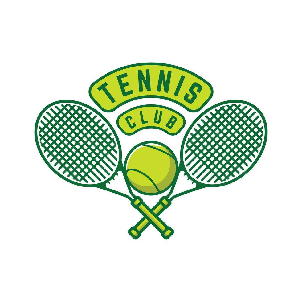 Tennis Logo Tennis Verein Sport Abzeichen Vorlage Design vektor