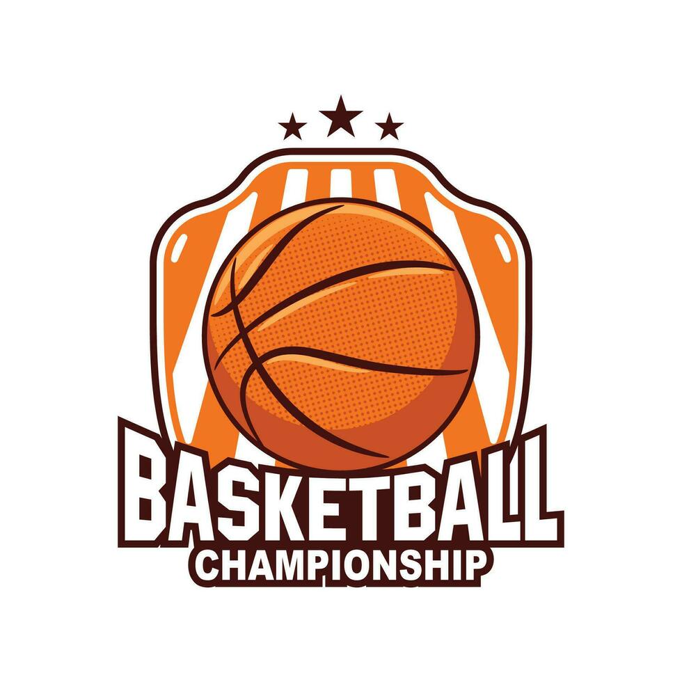 Basketball Verein Logo. Basketball Sport Verein Emblem. Basketball Mannschaft vektor