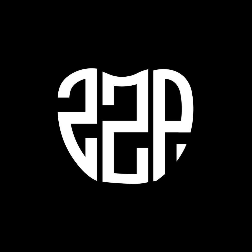 zzp brev logotyp kreativ design. zzp unik design. vektor