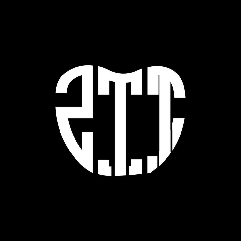 ztt brev logotyp kreativ design. ztt unik design. vektor