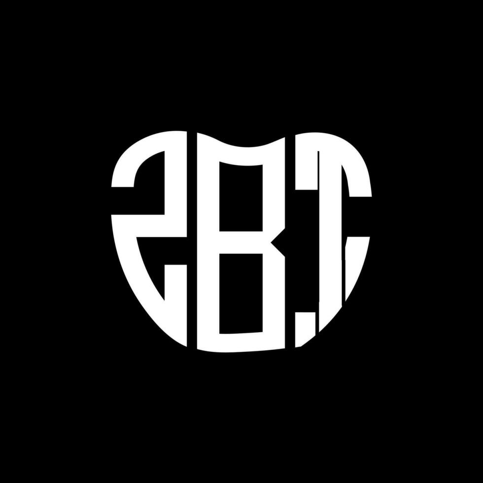 zbt brev logotyp kreativ design. zbt unik design. vektor