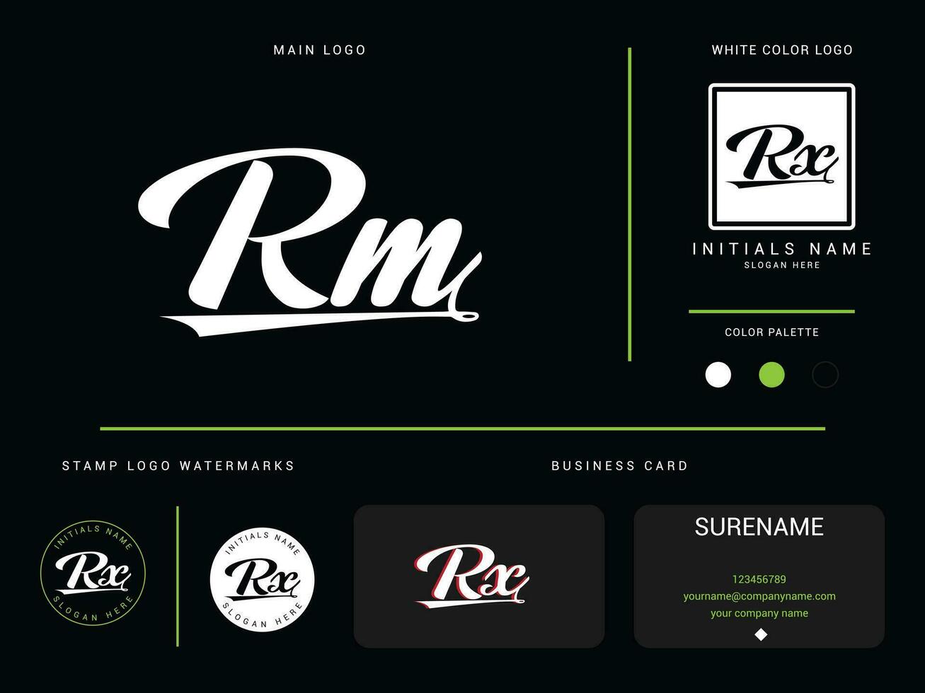 lyx mode rm logotyp ikon vektor, minimalistisk rm Kläder logotyp branding design vektor