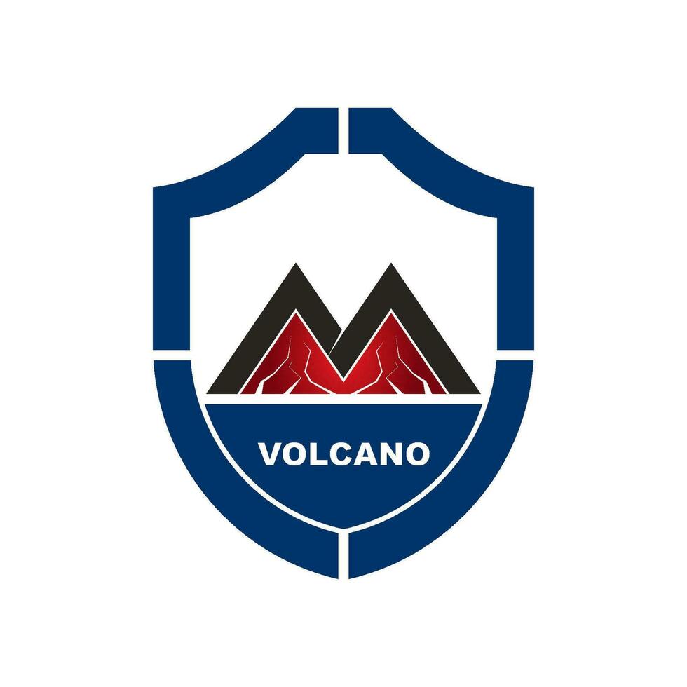 vulkan logotyp design vektor
