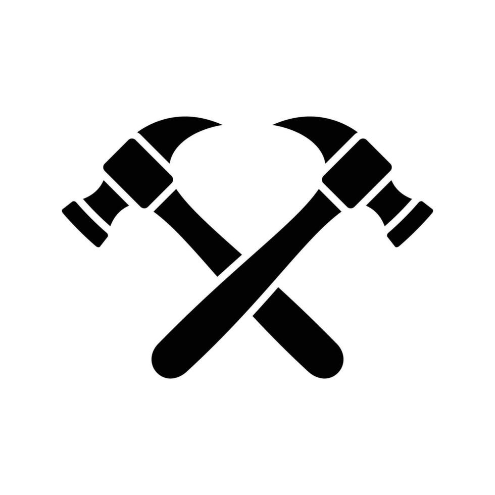 Hammer Symbol Vektor Design Vorlage einfach und sauber