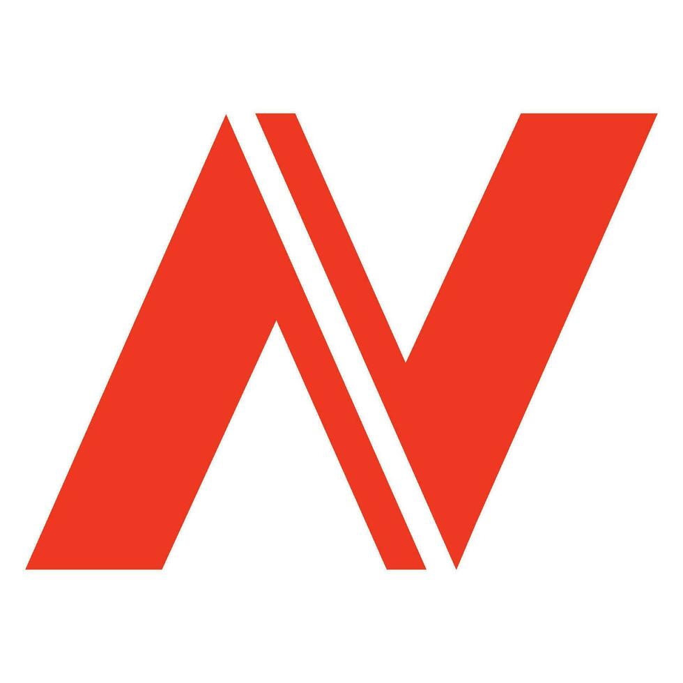 ein V Brief Logo Vektor