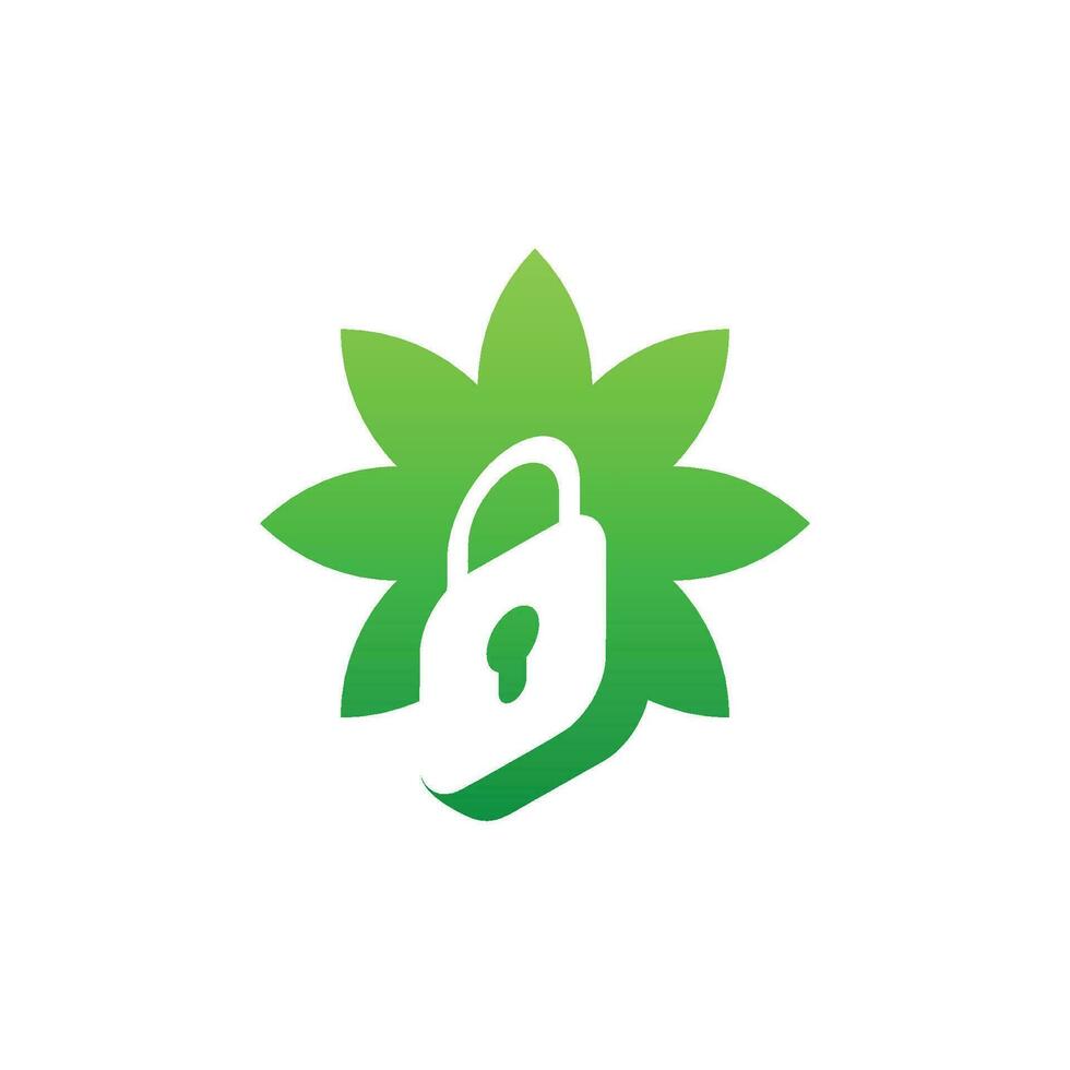 modern und elegant Blume Vorhängeschloss Logo vektor