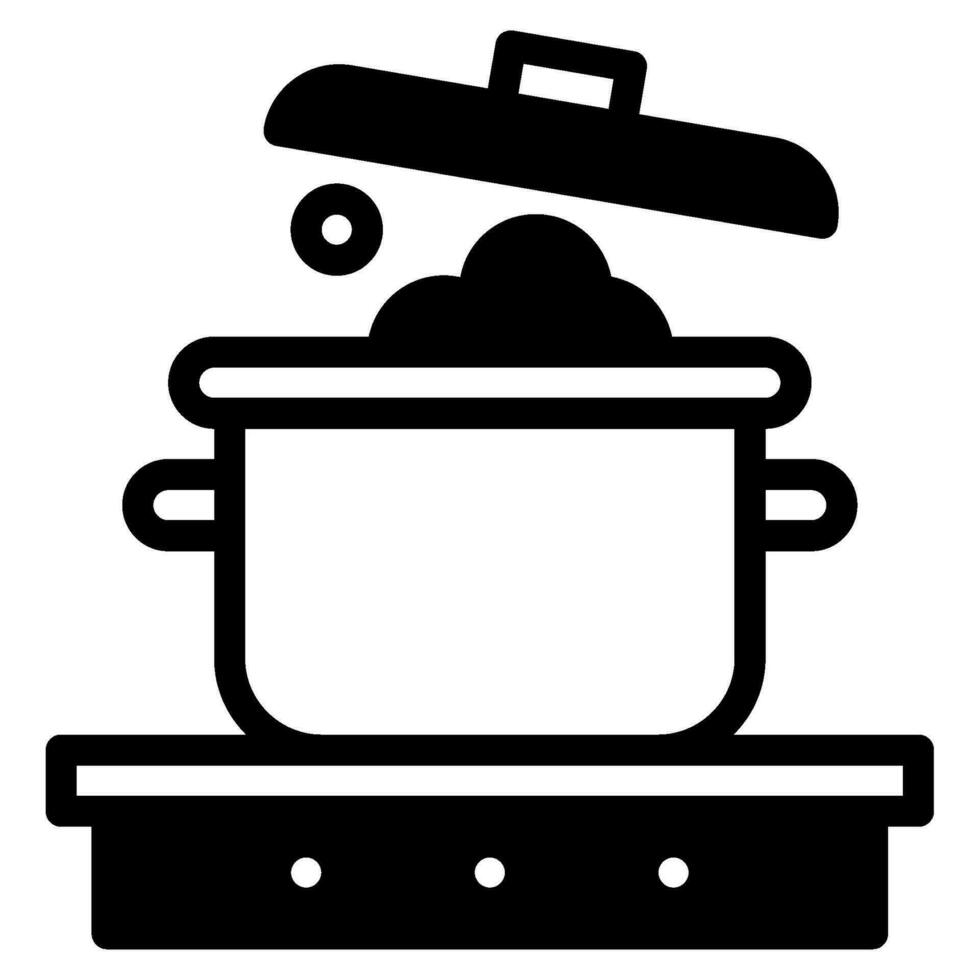 Essen und Bäckerei Koch Symbol vektor