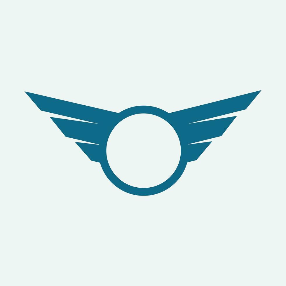 bevingad ramar. flygande fågel skydda emblem, Örn vingar bricka ram och retro flyg snabb vinge symbol vektor