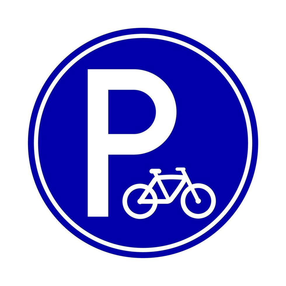 cykel parkering tecken. vektor design.
