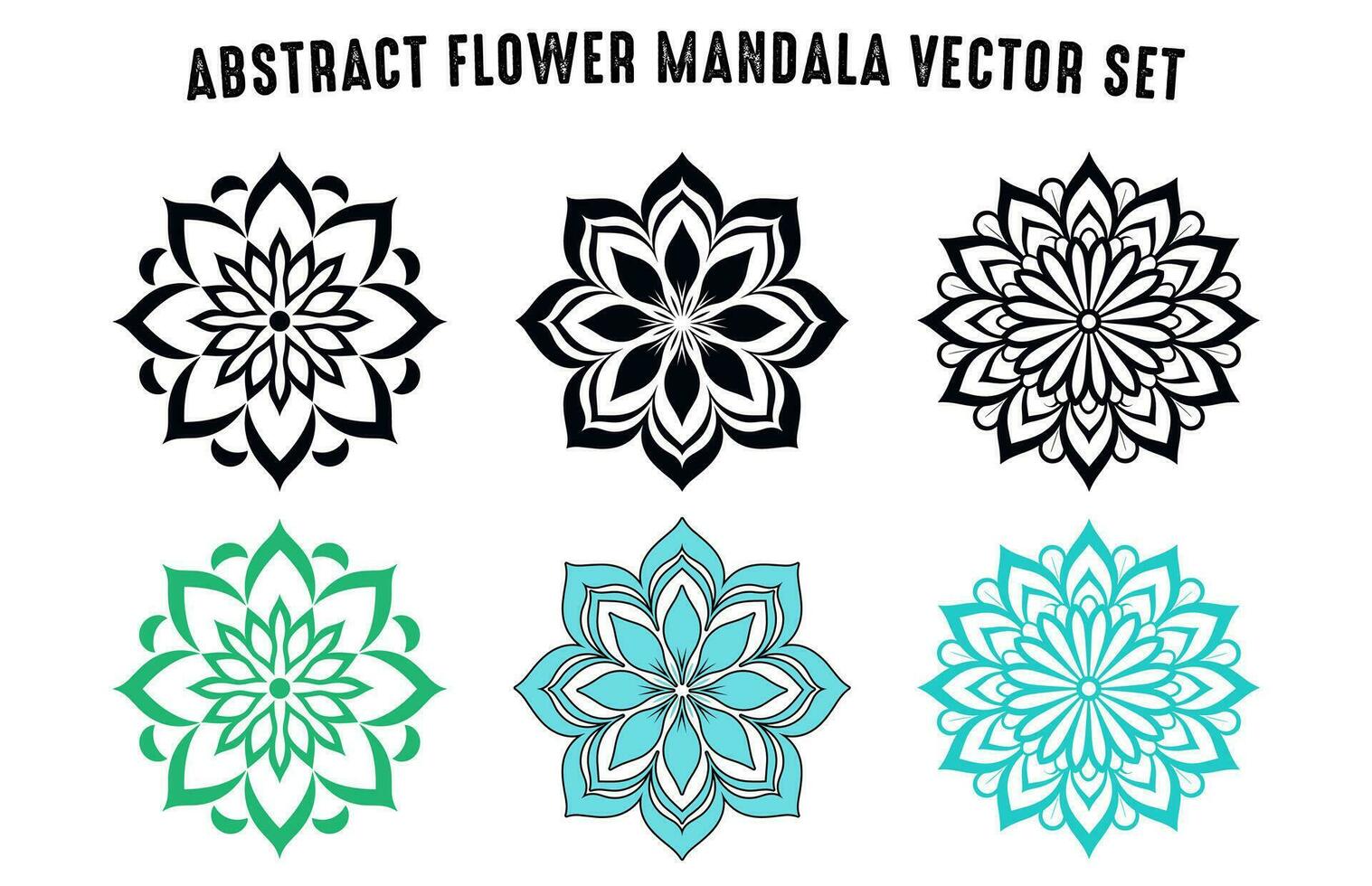 bunt Mandala Vektor bündeln frei, einstellen von Vektor Boho Mandala Illustration, Zier Blumen- Mandala kostenlos