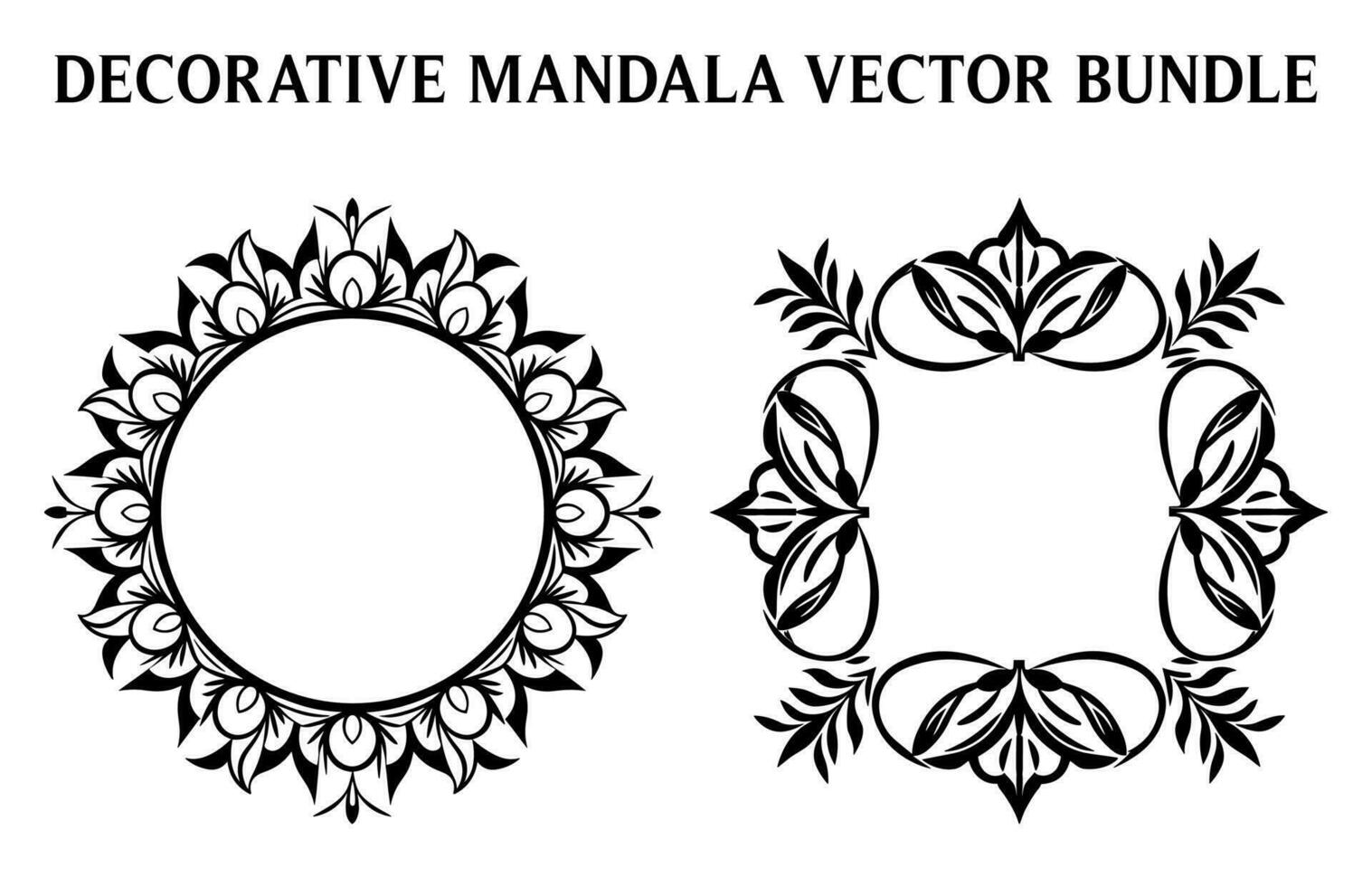 kostenlos Jahrgang dekorativ Zier Kreis Rahmen Vektor Satz, runden Vektor Zier Rahmen und Filigran Blumen- Ornamente