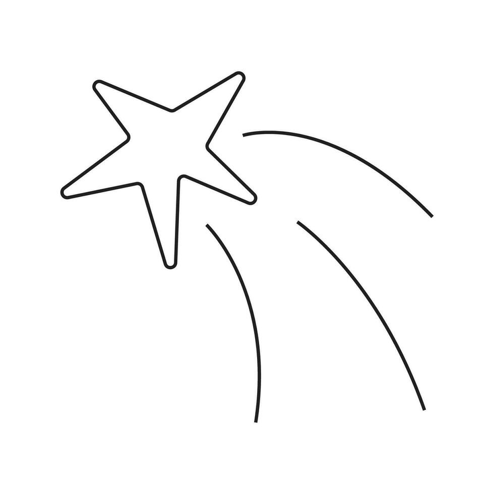 vektor illustration av en stjärna i klotter stil