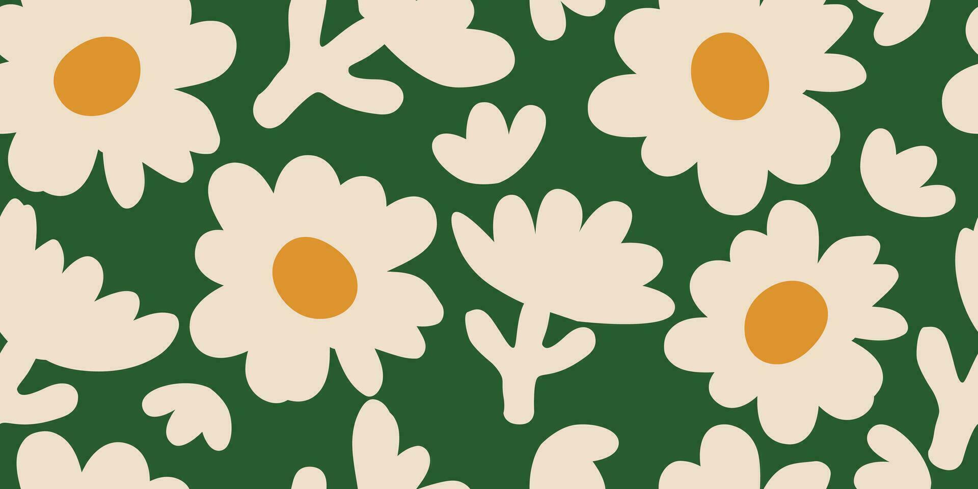 hand dragen blommor, sömlös mönster med blommig för tyg, textilier, Kläder, omslag papper, omslag, baner, interiör dekor, abstrakt bakgrunder. vektor illustration.